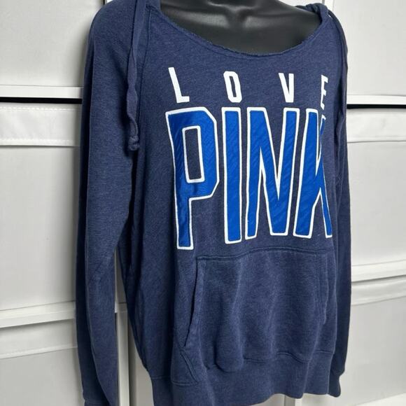 Y2K PINK Vintage Slouchy Hoodie Sweatshirt - Picture 2 of 4